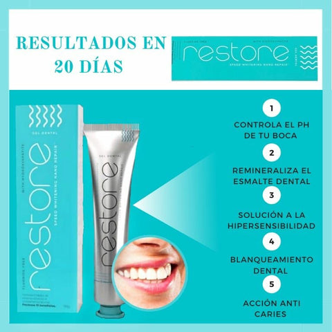 Image of RESTORE GEL DENTAL - Blanqueador con Nanotecnología